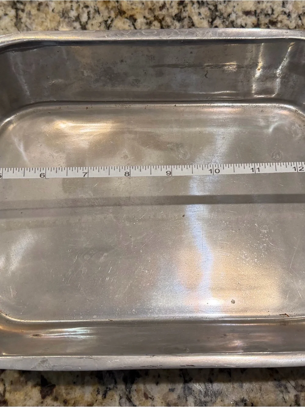 Silver Metal Serving Dish with Decorative Handles